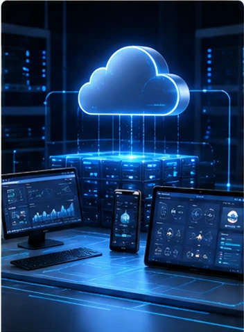 IoT & cloud illustration from the Bryantech company profile